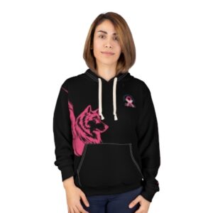 family-never-fights-alone-breast-cancer-side-wolf-unisex-pullover-hoodie-aop